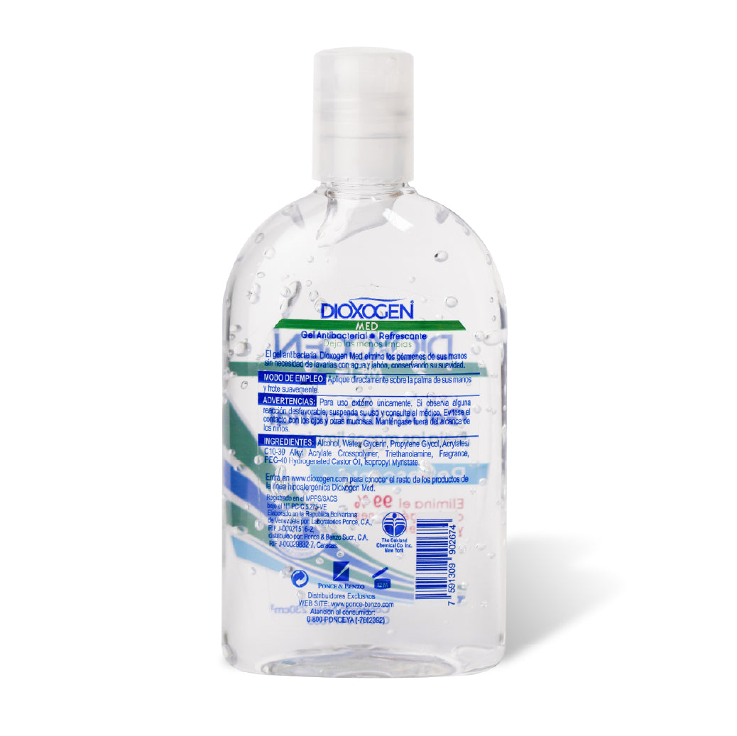 Dioxogen Med Gel Antibacterial Refrescante 230ml