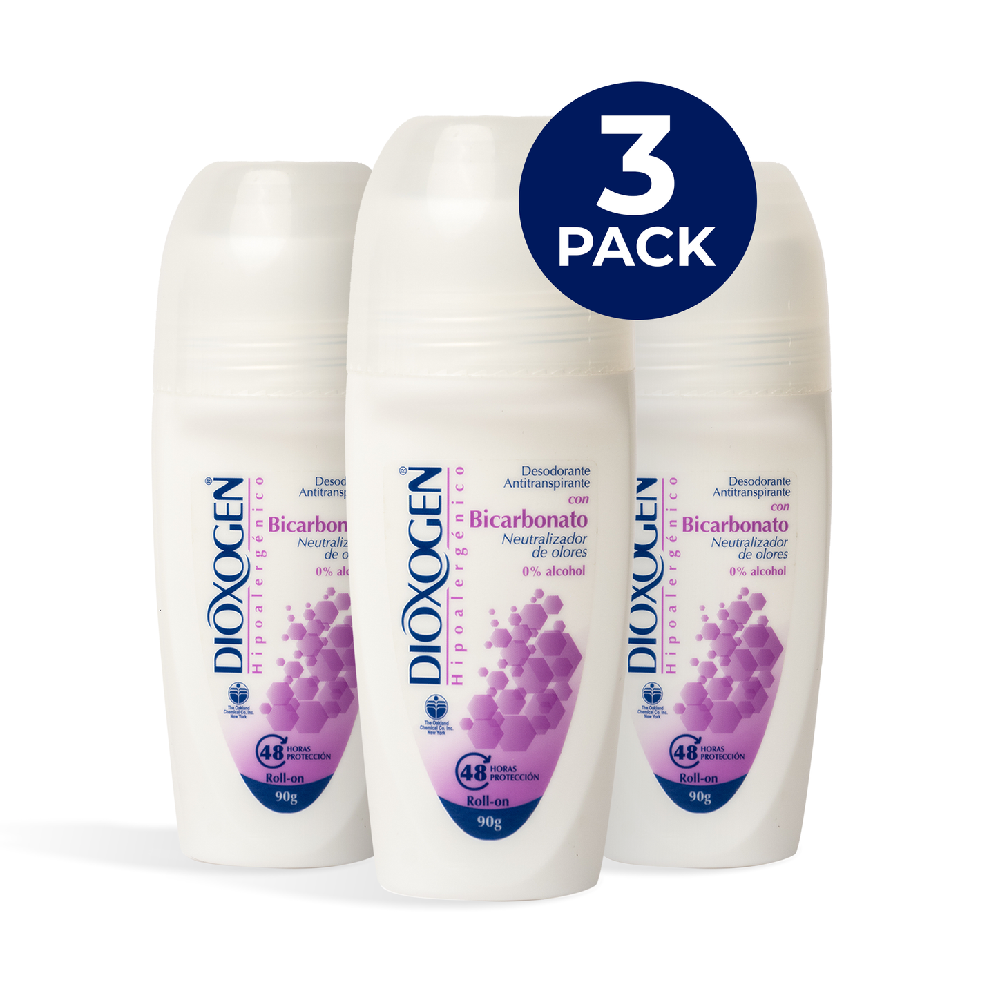 Dioxogen Desodorante Antitranspirante Roll On Bicarbonato 90g