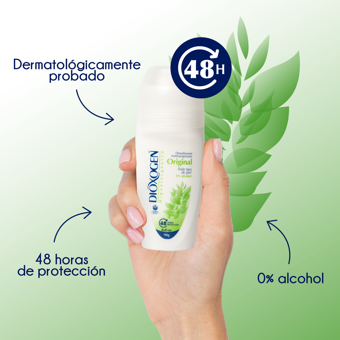 Dioxogen Desodorante Antitranspirante Roll On Original 90gr