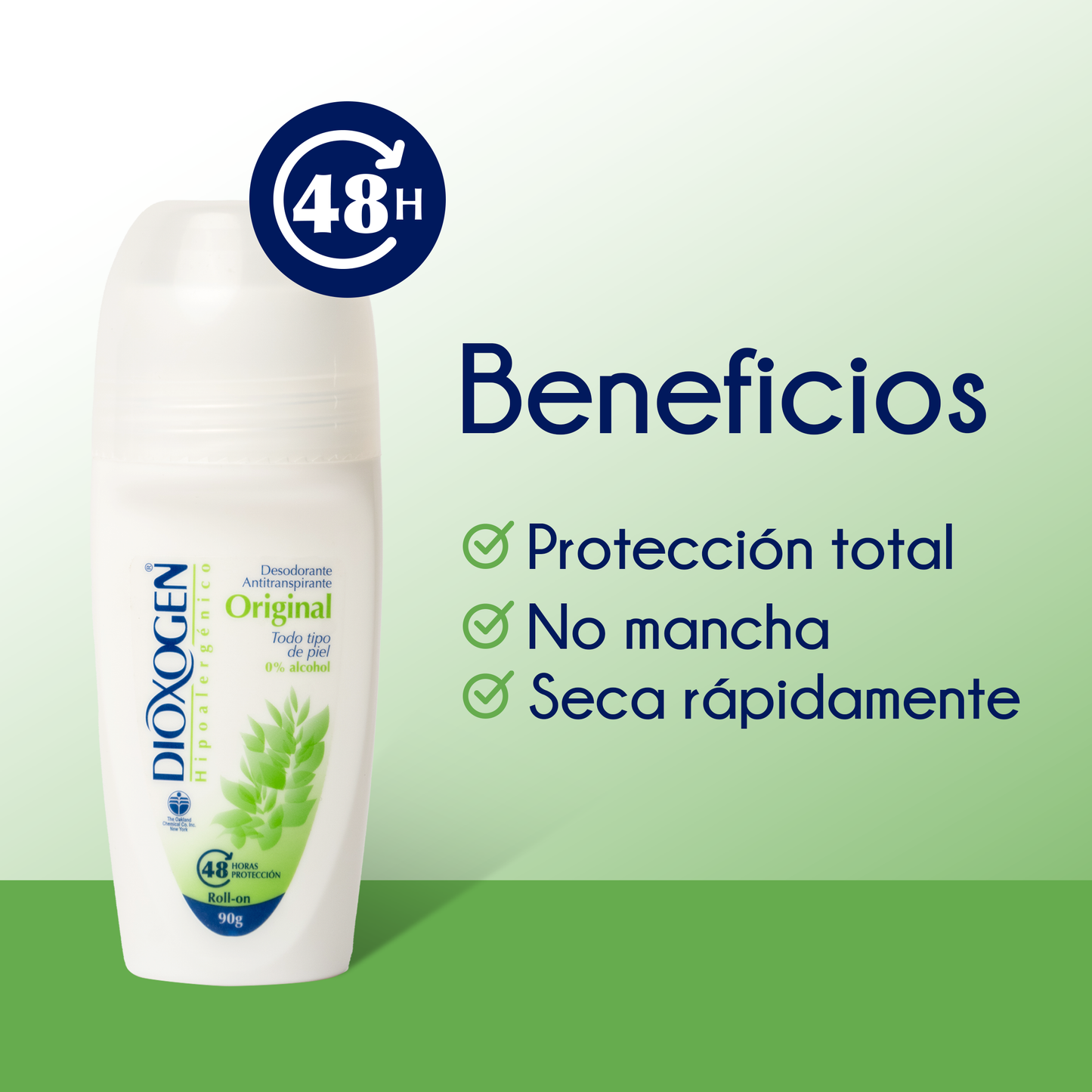 Dioxogen Desodorante Antitranspirante Roll On Original 90gr