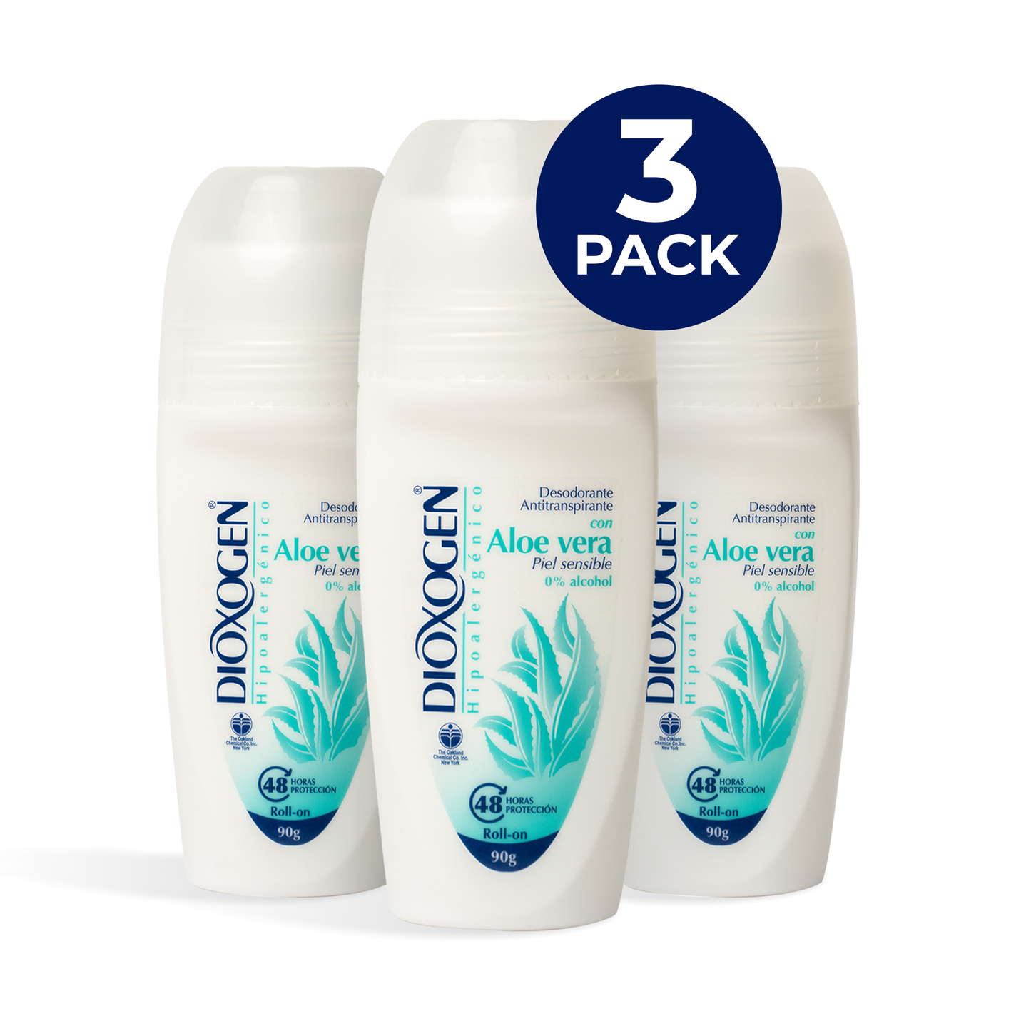 Dioxogen Desodorante Antitranspirante Roll On Aloe Vera 90g