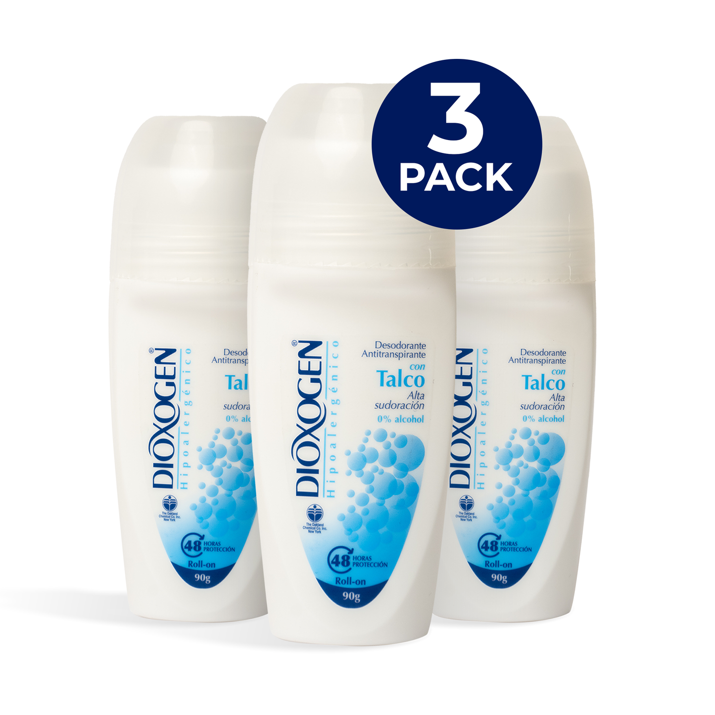 Dioxogen Desodorante Antitranspirante Roll On Talco 90g