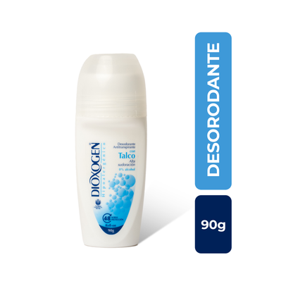 Dioxogen Desodorante Antitranspirante Roll On Talco 90g